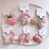 Cotton Hair Tie Mushroom Baby Hairpins Cute Hair Clips  For Girls