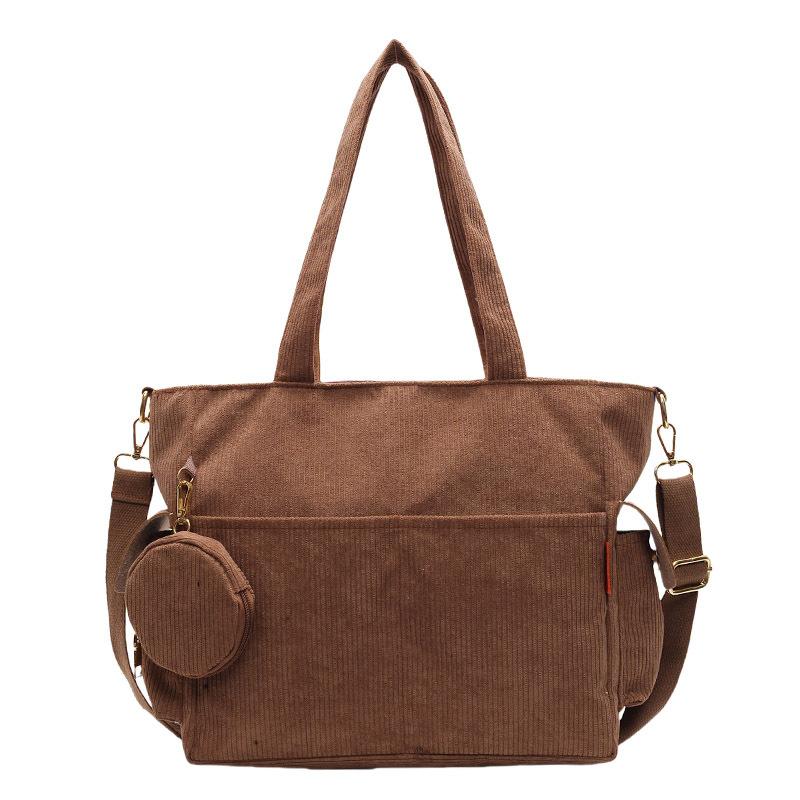 

Hot-selling new products Japanese leisure lazy sense simple style tote bag women s versatile commuting large capacity shoulder messenger bag коричневый