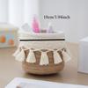 Handgjorda vävda bomullsrep Vävd förvaringskorg Desktop Organizer Diverse Leksaker Comestics Nycklar Snacks Box Diverse Organizer