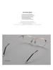 Women's Fashionable Pure Titanium Myopia Glasses Frame, Thin Eyebrow Design - Fits Prescription Lenses, Style 8125