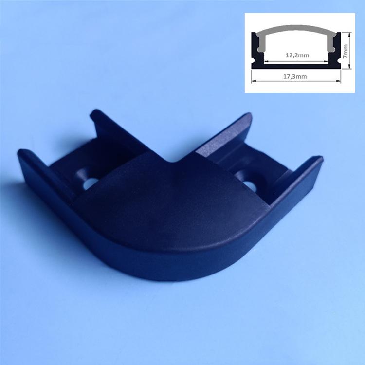 90/180 Degree Corner Connector 16*16mm 17.5*7mm LED Aluminum Profile Connector Under Cabinet U Shape V Shape Bar Light Link