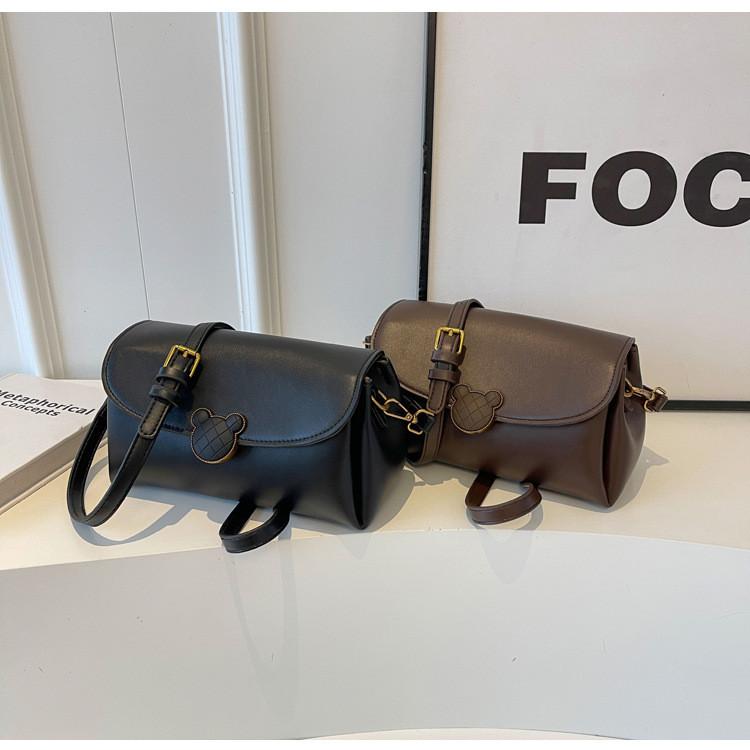 Stylish Korean Version Handbag Women 2023 New Autumn Winter Vintage Casual Small Square Bag High-end Feel Niche Design Single Shoulder Bag