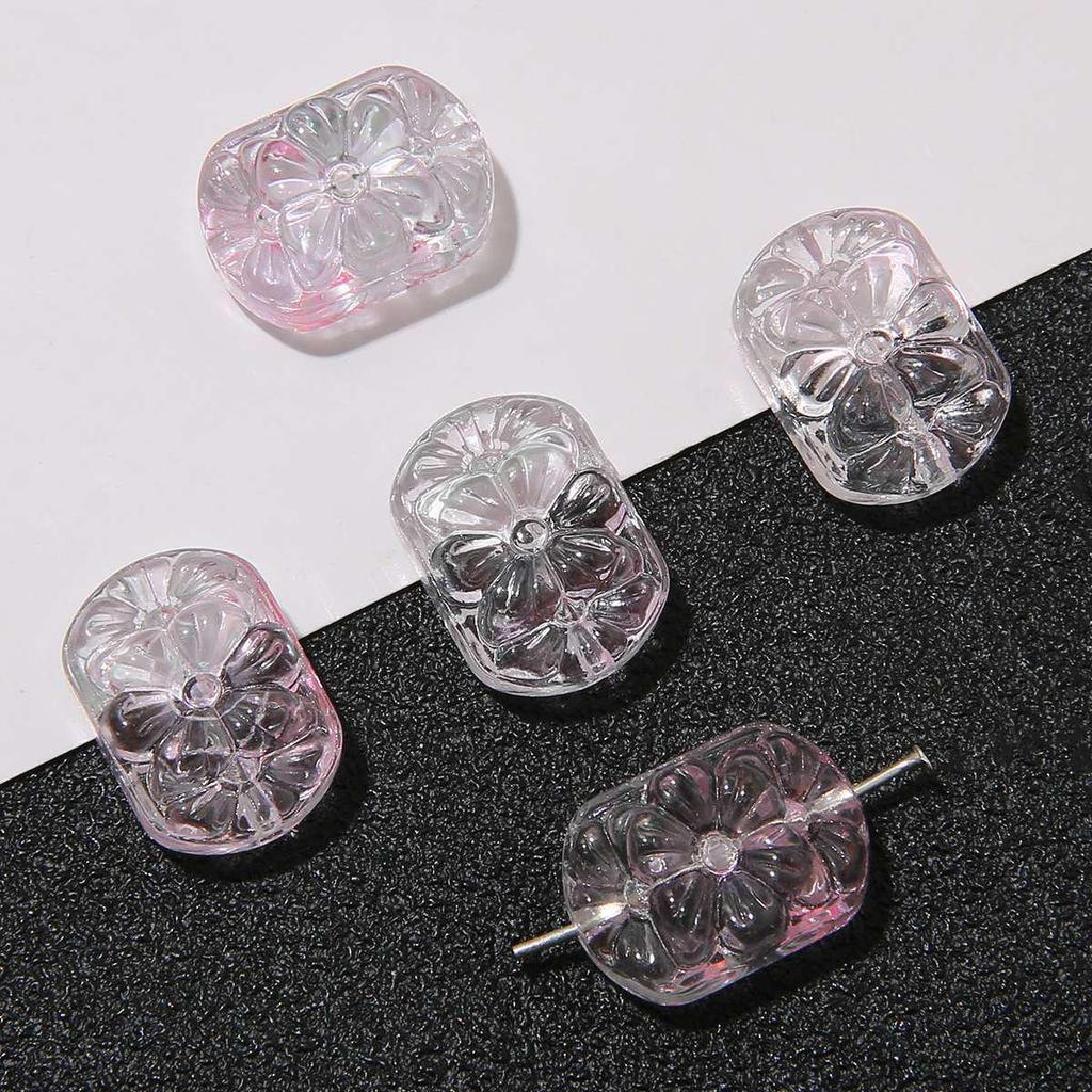 Handmade Glass Flower Beads Bracelet & Necklace Supplies