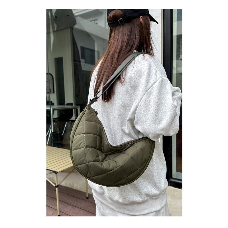Fall Winter New Trendy Niche Diamond-Quilted Shoulder Crossbody Bag Dumpling Bag Premium Women Large Capacity Bag