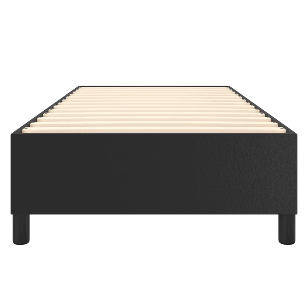 Vidaxl Bed Frame, Black, 90X190 Cm, Faux Leather