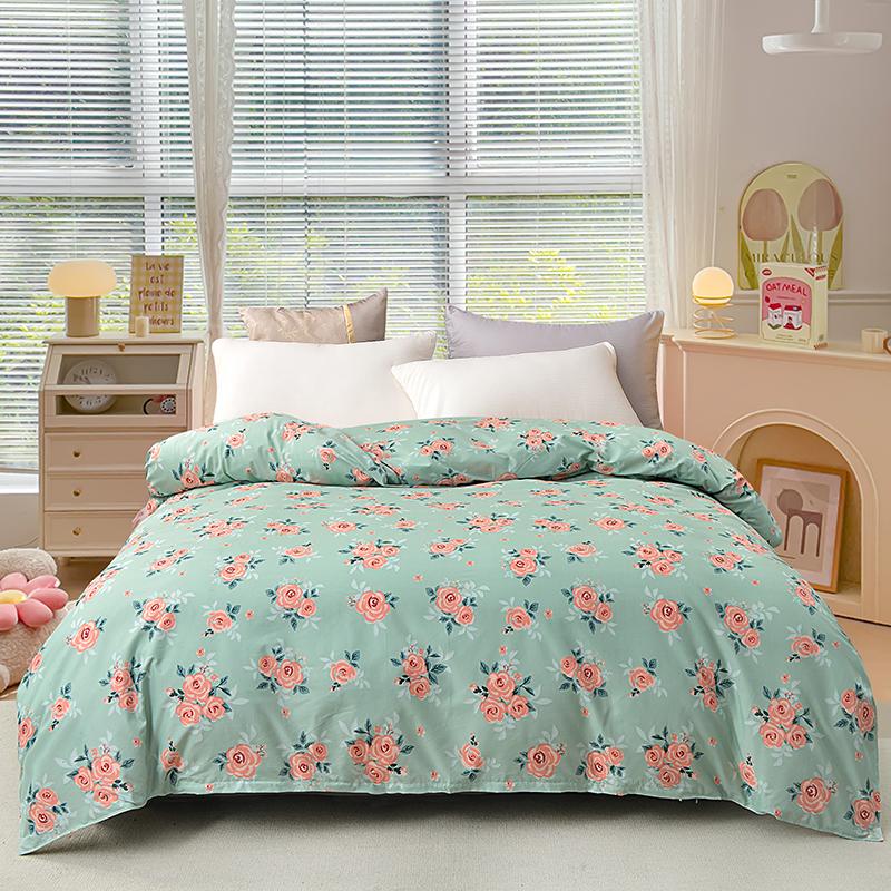 Luxury Floral Patterns Comforter Cover 1Pc Quilt Cover Skin-friendly Breathable Soft Duvet Cover with Zipper Queen Size Bedding