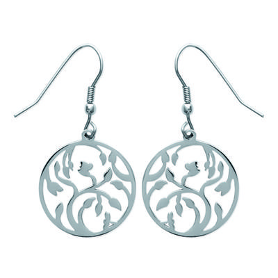 [N3992] - Stahl-Ohrringe 'Carmen' silberfarben - 20 mm