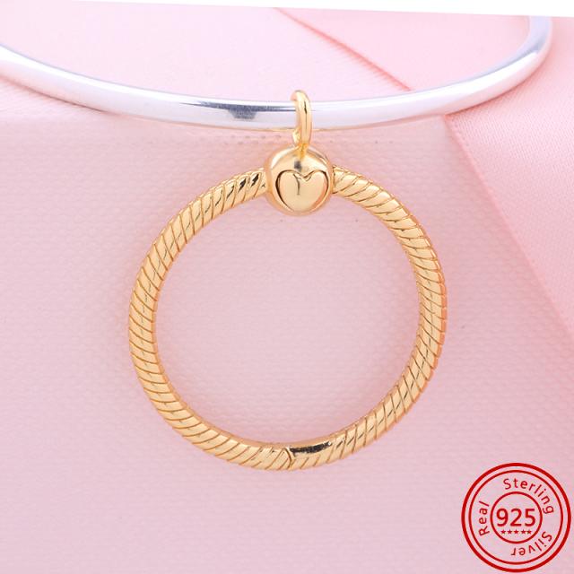 New O Heart Shape Fashion Pendant Key Chain Beads Fit Original Fashion Bracelet Necklace Diy Charm Women Jewelry