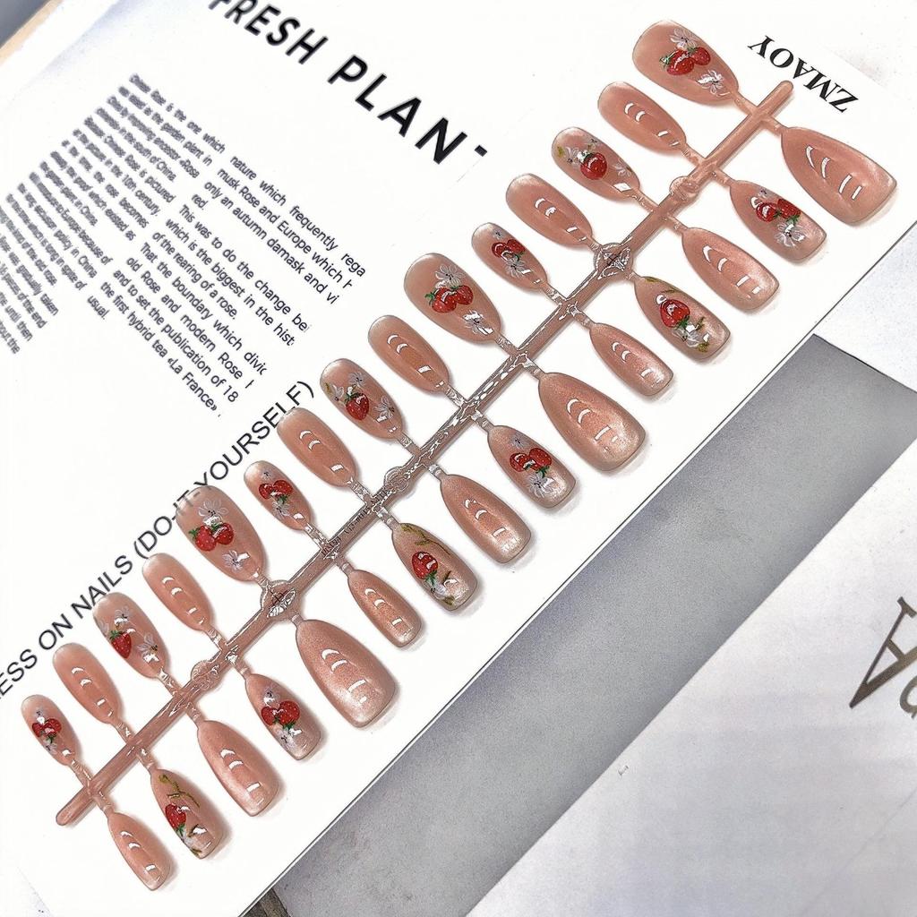 Cartoon Multi-Pattern High-Quality Wearable Nail Tips for Professional & Commute Style Manicure