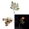 Vintage Floral Brooch Pin With Alloy Material For Wedding Gift And Souvenir