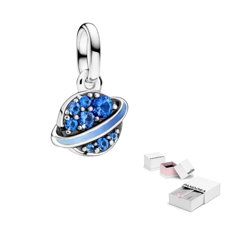 Pandora Original Design Sterling Silver Pendants Unisex Blue 793448C01