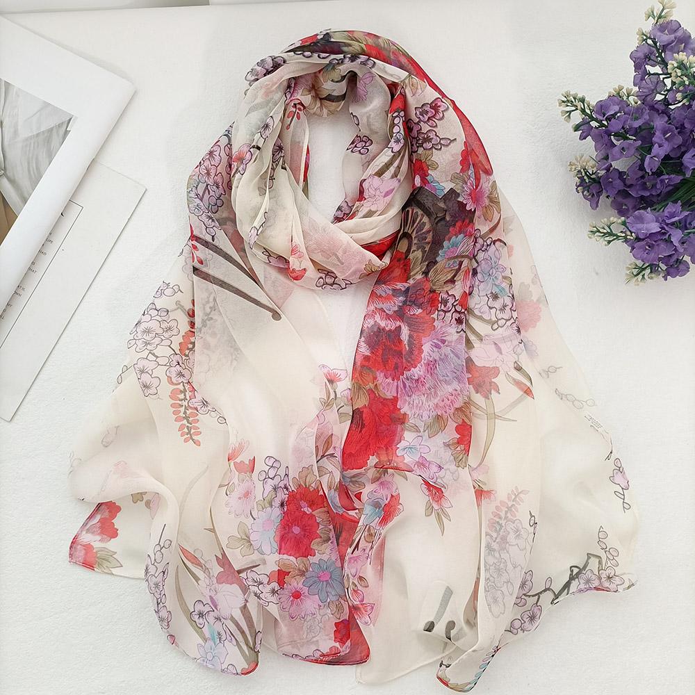 Foulard élégant en mousseline georgette pour femme, foulard prune, bandana d'été, protection solaire, fin et respirant, idéal pour les voyages.