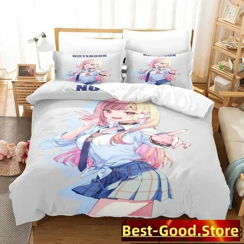 

Comforter 3D Print Anime My Dress Up Darling Bedding Set Bed Set Comforter King Queen Size Boys Adult Comforter (quilt)-EU Single(135*200cm)3pcs