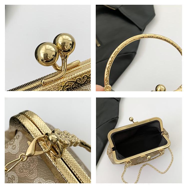 Women's 2025 Korean Style Casual Fashion Crossbody Shell Handbag with Chain Strap