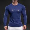 New Quick-drying Ice Silk Long-sleeved T-shirt Men's Casual Sports Fitness Outdoor T-shirt Top Men