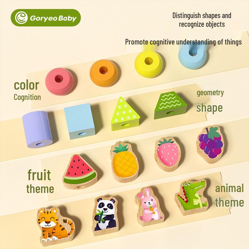 KoryoBaby Beaded Educational Toy for Kids: Fine Motor Skills & Concentration Building Blocks