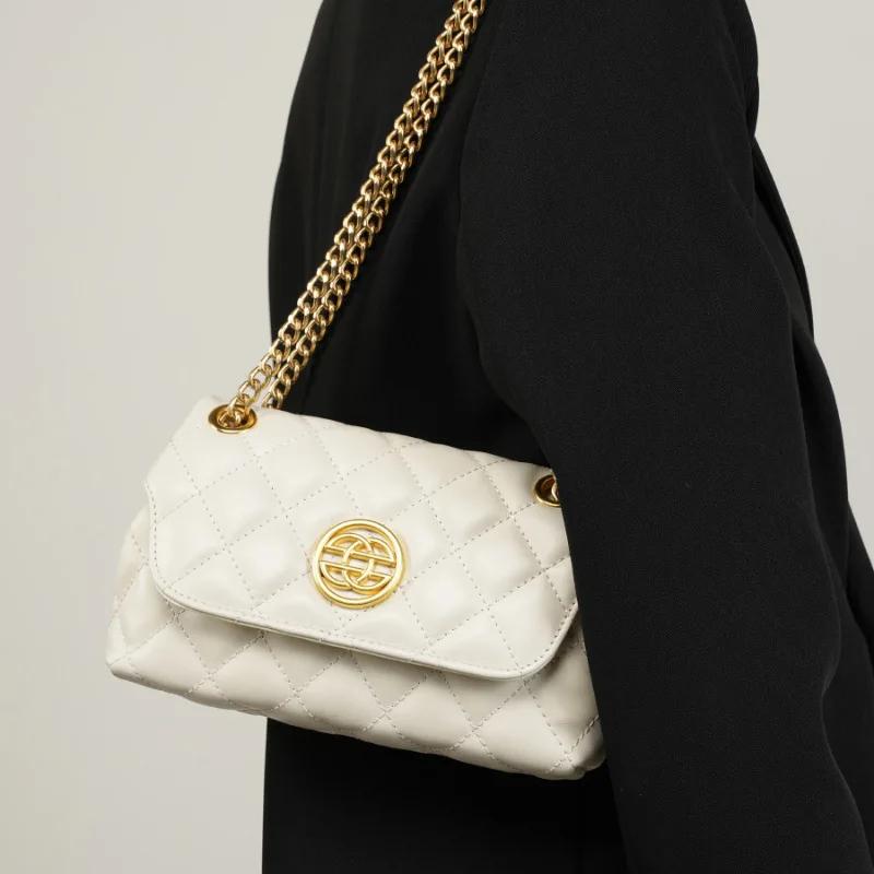 Damen Echtleder Taschen Crossbody Umhängetasche Schulterkette hochwertig neu