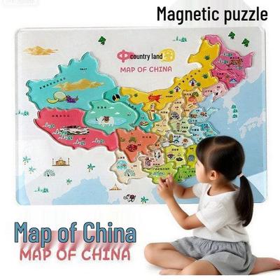 Acrylic Magnetic China Map Puzzle for Primary School Geography Education