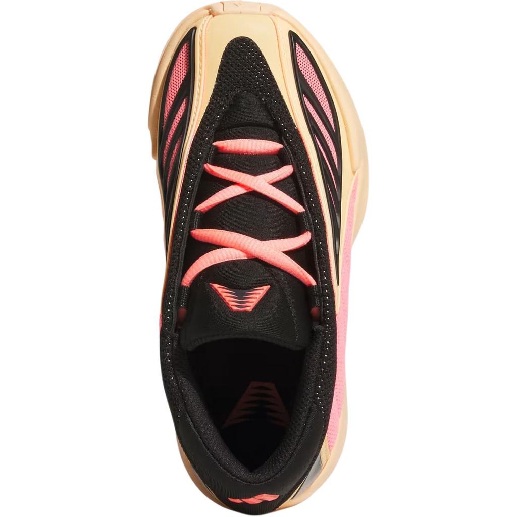 Adidas AE2 With Love Comfortable Durable Non-Slip Wear-Resistant Low-Top Kids Basketball Shoes Kids Basketball Shoes Orange Black JS3501