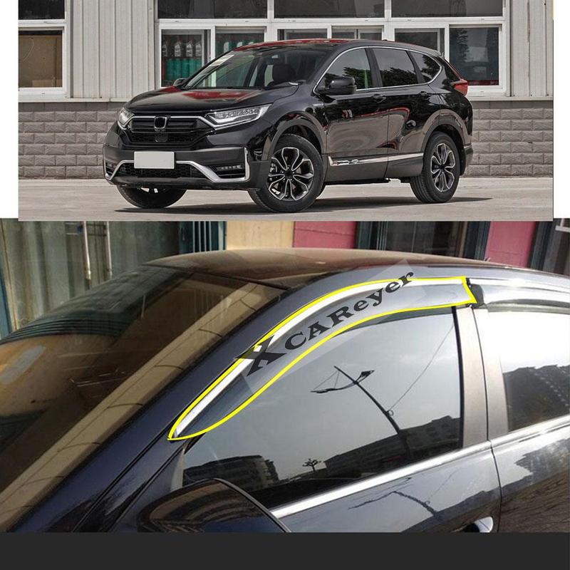 For Honda CRV CR-V BREEZE 2017 2018 Car Body Styling Sticker Plastic Window Glass Wind Visor Rain/Sun Guard Vent