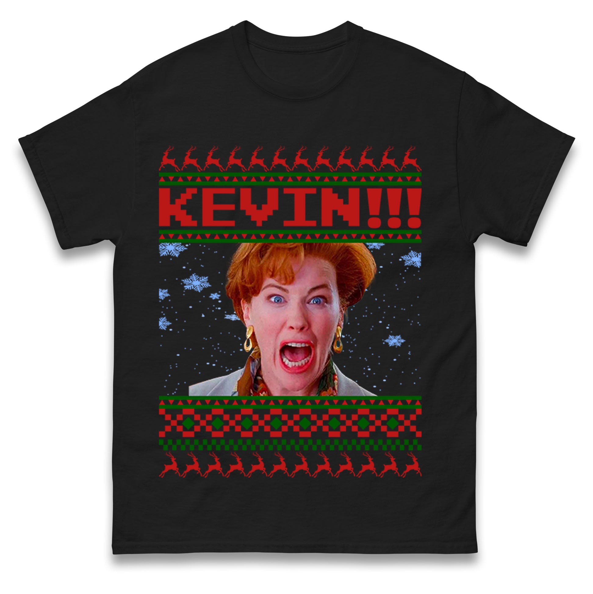 Home Alone kevin Christmas Mens T Shirt Womens Tops Teess S