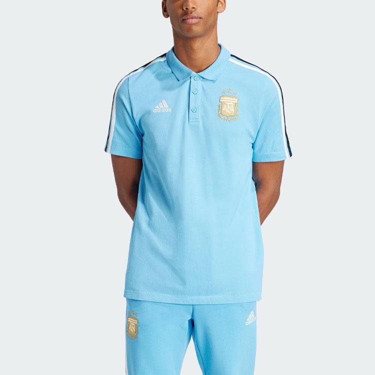 Adidas Argentina DNA Polo Shirt Men Tops Blue IU2140