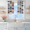 2pcs Various Tape Display Decorative Curtains   Vintage Classic Themed Curtains   Sunshade and Privacy Protect