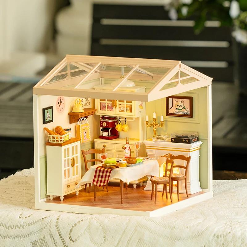 ROBOTIME Rolife 3D Puzzle Super Creator Warm Room DIY Miniature House (DW015B) | 1:24 Scale