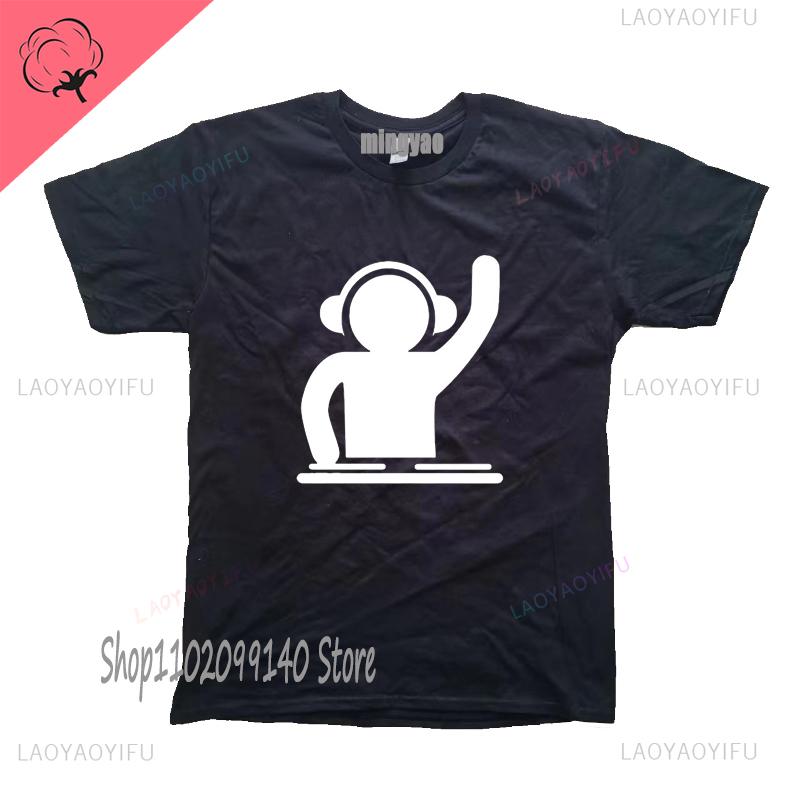 Dj Headphones T Shirts Graphic Streetwear Short Sleeve Oneck Harajuku Music Techno Tshirt Funny Unisexs Clothing For Ladies