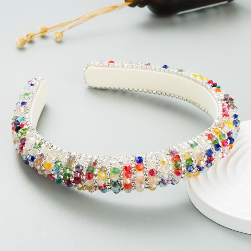 Women's Hairband Light Luxury Baroque Crystal Hair Hoop Temperament Versatile Accessories Headwear