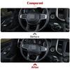 2x Chrome Steering Wheel Frame Trim Decor Cover Bezels for Dodge Ram 1500 2018+