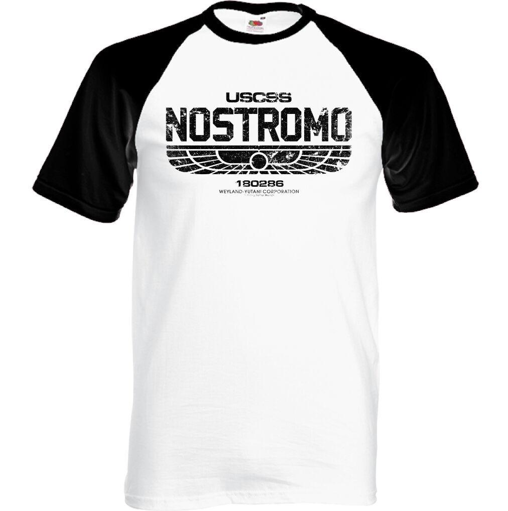 Alien Nostromo T-shirt Mens 180286 Movie USCSS WeylandYutani Distressed Film S