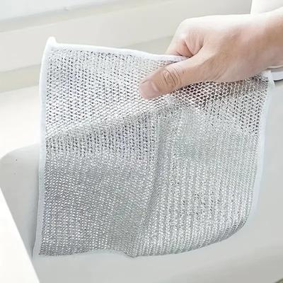 Çelik Telli Bulaşık Bezi, Mutfak Temizlik Bezi, Yapışmaz Yağlı Tava Temizleme Havlusu, Temizlik Bezi, Magic Plate Havlu Yeniden Kullanılabilir Non
