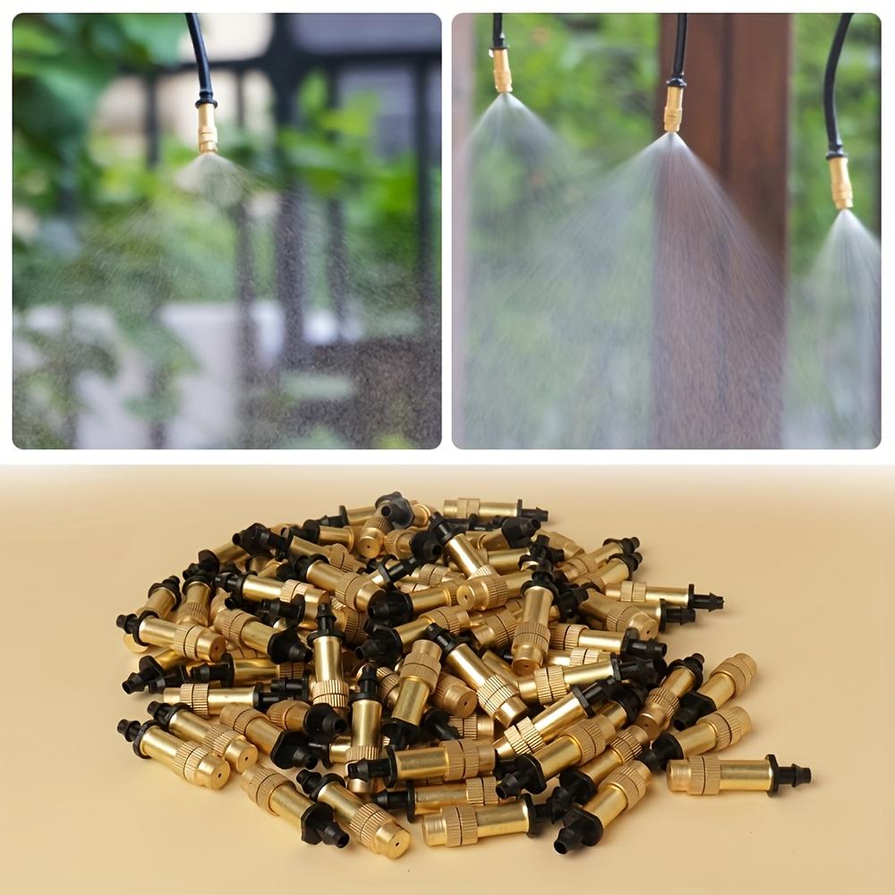 20Pcs Adjustable Brass Atomizing Nozzle,Cooling Irrigation for Horticultural Greenhouses,Drip Irrigation Nozzle,Garden Planting