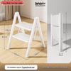 Household Folding A-Frame Ladder: Thickened 3-4 Step Indoor Stool with Widened Steps