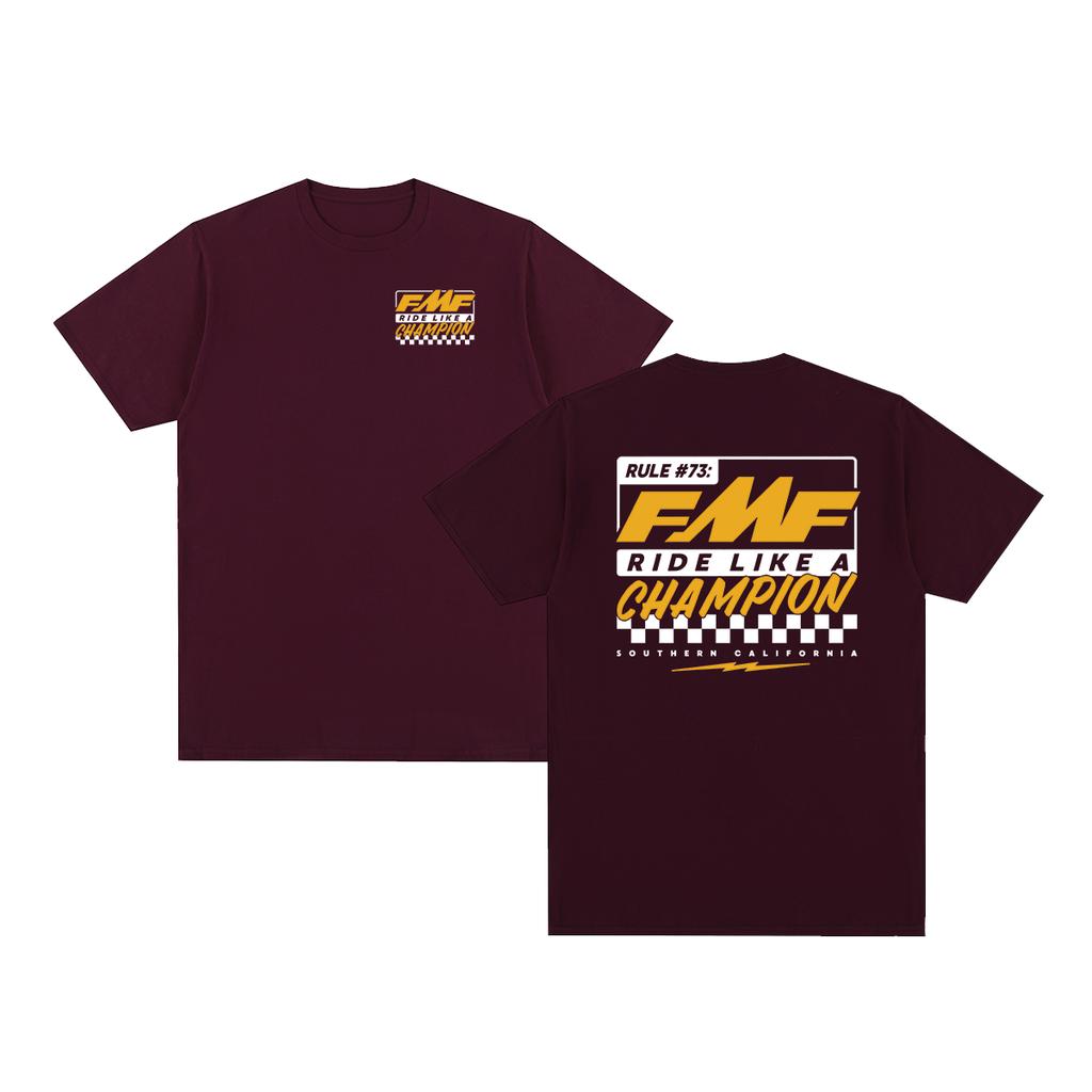 FMF Racing RULE 73 Vintage Tshirt Retro Street Wear Cotton Men T Shirt New Tee Tshirt Womens Tops