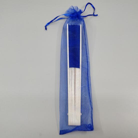 Silk Folding Fan Bamboo Lightweight Hand Fans with Organza Bags Wedding Guests Fans Party Decoration