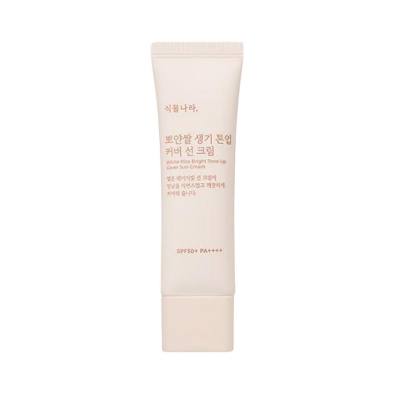 Sikmulnara Ppoyan Rice Vital Tone-Up Cover Sun Cream 50ml