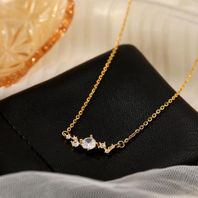 

Ожерелье из серебра 925 пробы Banyan Tree Brilliant Galaxy с цирконом - Женская роскошная ключичная цепочка, новый модный дизайн. 925 Silver