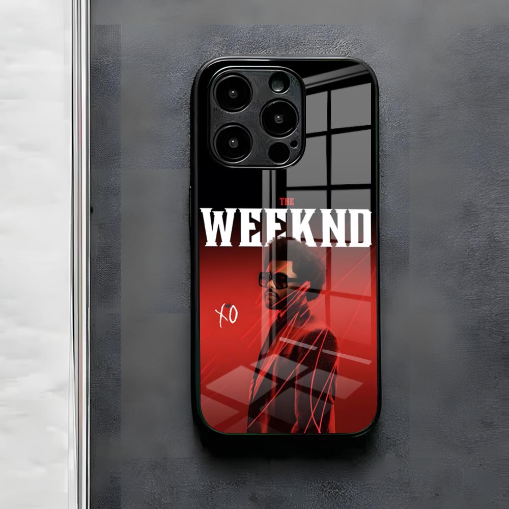 The W-Weeknd XO Singer Phone Case For IPhone 17 Air 16 E Pro Max 15 14 13 Mini 12 Pro 11 Max Plus Black Glass Cover