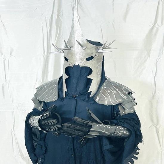 Nazgul Yüzük Hayaleti Film Siyah Takım Cadı Kral Ortaçağ Lordu Cosplay Kostümü