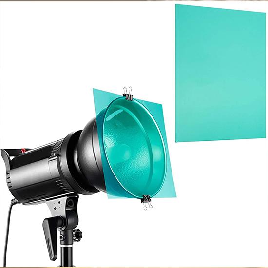 Buy 12pcs Gel Light Filter Color Correction Colored Overlays Transparent Color Film Lighting 4