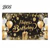 Wrinkle-resistant Birthday Banner Happy Backdrop, Party Photo Background Cloth for Celebration, Bright Color Bunting Flag Decor Kids Women, Supplies