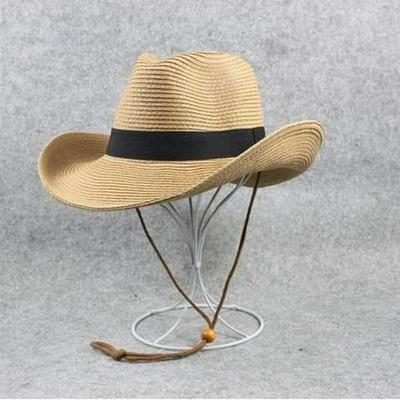 Men's Large Brim Foldable Straw Sun Hat for Summer Travel
