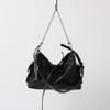 Black Warrior 2025 Women's Genuine Leather Biker Messenger Tote