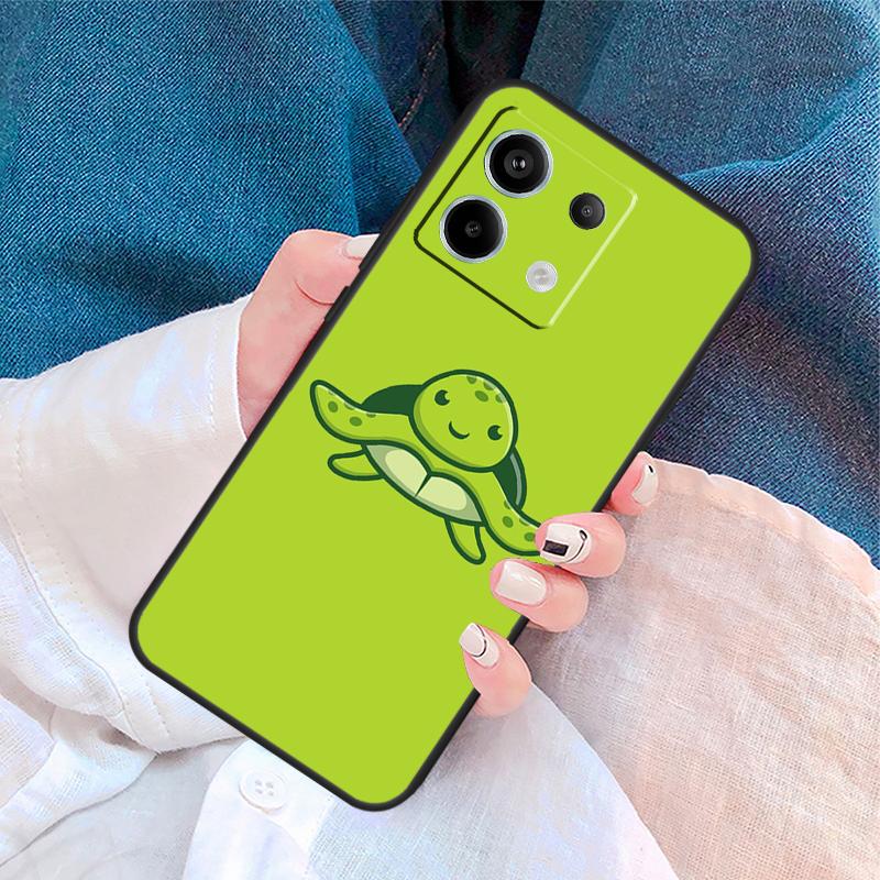 Cartoon Sea Turtle Tortoise Cover For Xiaomi Redmi Note 14 Pro 13 12 11 9 10 9S 10S 11S 12S Redmi 10C 12C 13C 14C Case