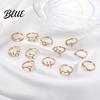 Star Symbol Ring Student Electroplated Finish Adjustable Opening Design Retro