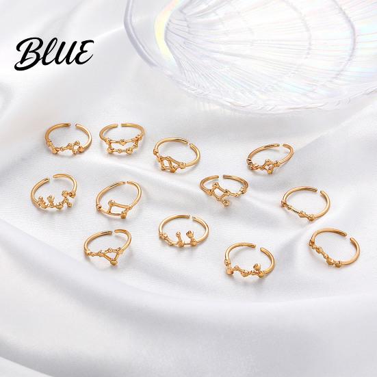 Star Symbol Ring Student Electroplated Finish Adjustable Opening Design Retro