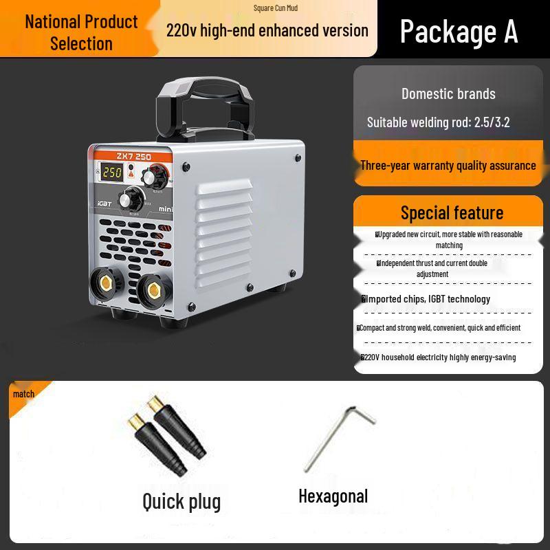 Compact 220V Mini Electric Welder for Home Use - 250/315 Portable Full Set