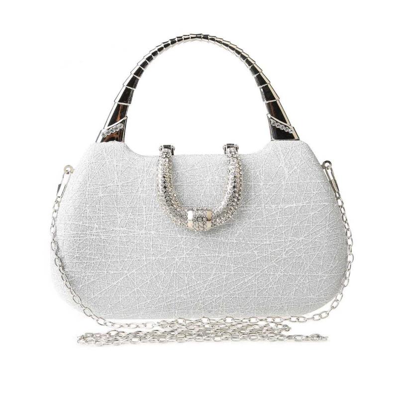 WTEMPO Brand Fashion Slim Flashing Handheld Dinner Bag Premium Texture Women Handheld Bag Dress Party Matching Small Square Bag